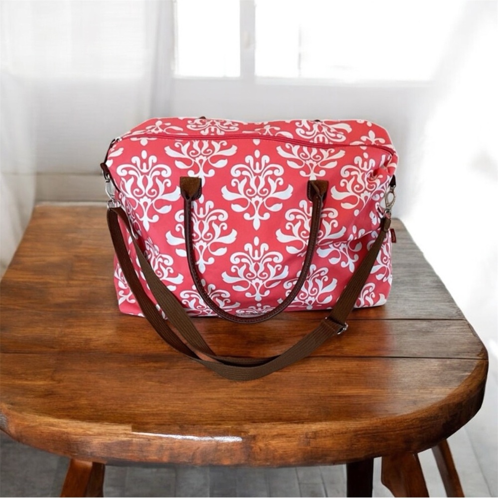 NGIL Stylish Coral Patterned Tote Bag